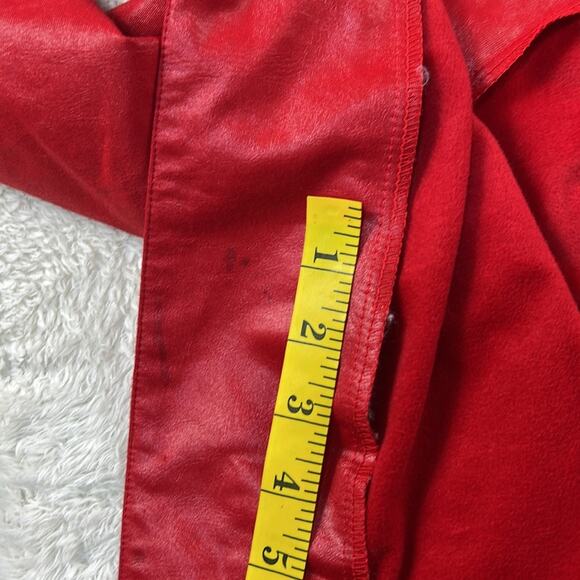 Vintage 80s Oscar and Me faux leather and suede red blazer jacket, size 7 or 8 - Picture 13 of 13